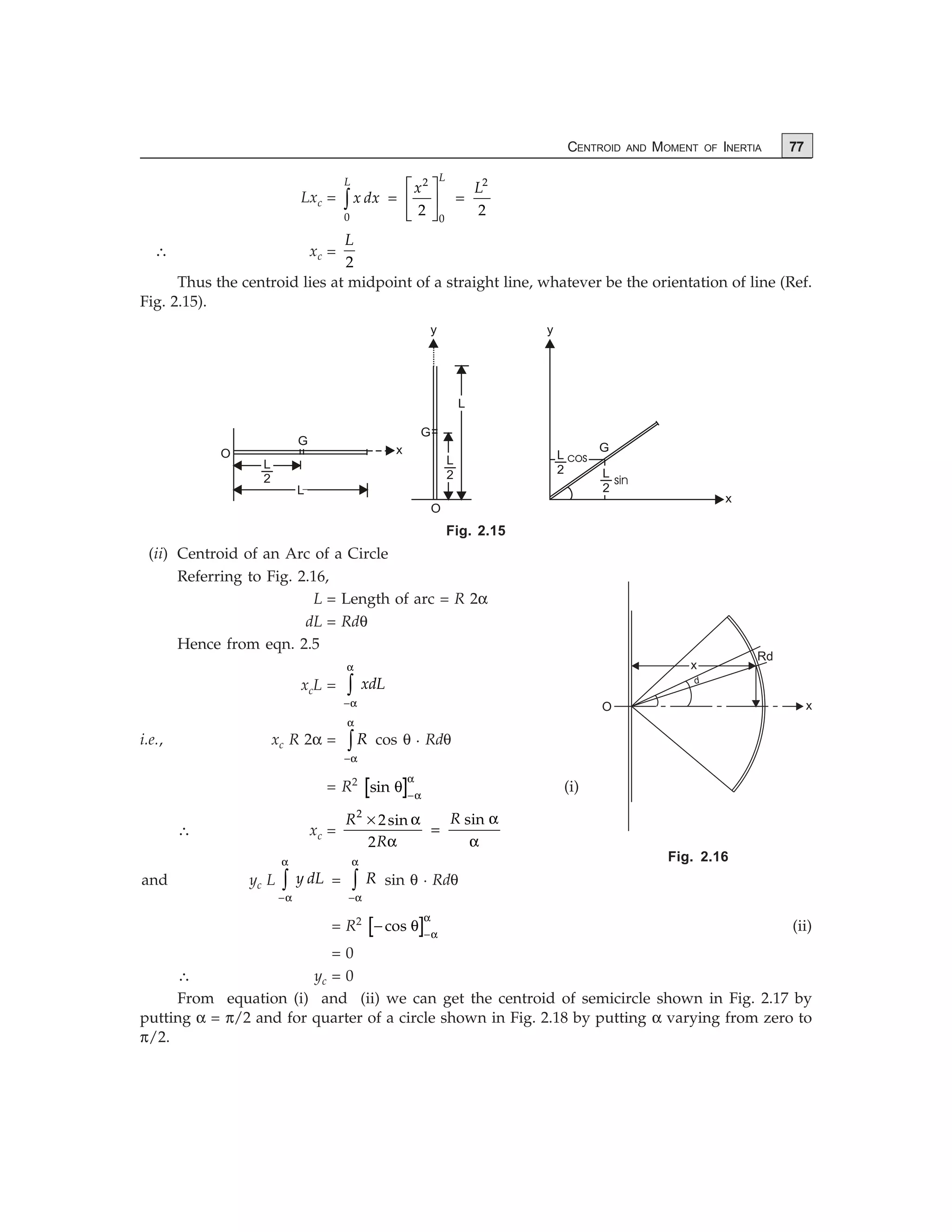 centroid & moment of inertia | PDF