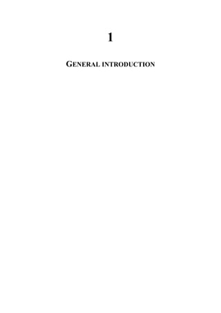 1
GENERAL INTRODUCTION
 