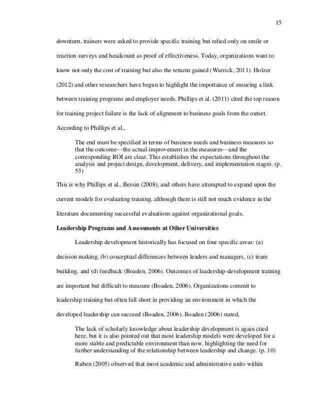 Phd thesis on leadership development