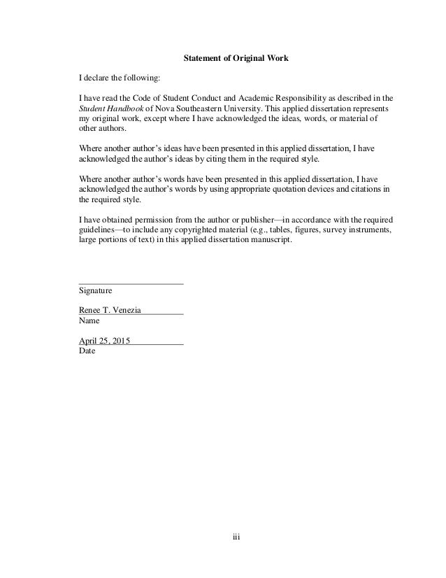 Dissertation declaration grossesse