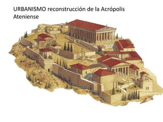 URBANISMO reconstrucción de la Acrópolis 
Ateniense 
 