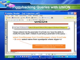 Piggybacking Queries with UNION 