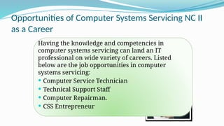 Introduction to Computer System Servicing NCII | PPTX