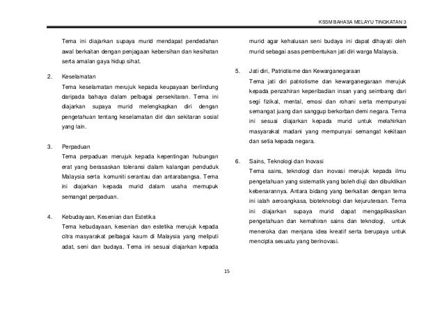 Dskp Bahasa Melayu Tingkatan 3 / Upsr, pt3, spm, stpm, muet, tingkatan