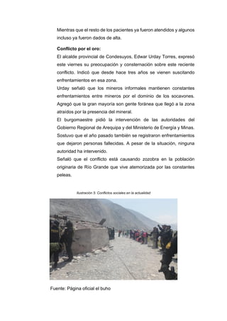 El impacto de los conflictos sociales en el sector minero en Arequipa ...