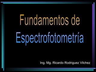 Ing. Mg. Ricardo Rodriguez Vilchez
 