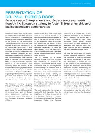 European Entrepreneur 001 / SME Europe Slide 59