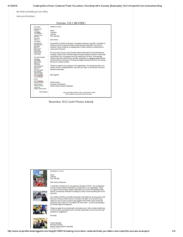 2. 4/19/2016 Creating More DonorCentered Thank You Letters: ...