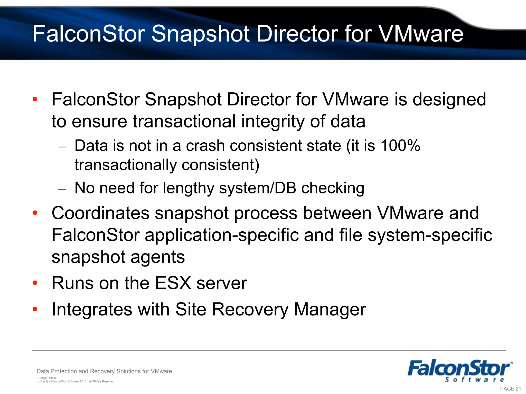 Giving Names to EggsCrashConsistentDataTransactionallyCompleteData
