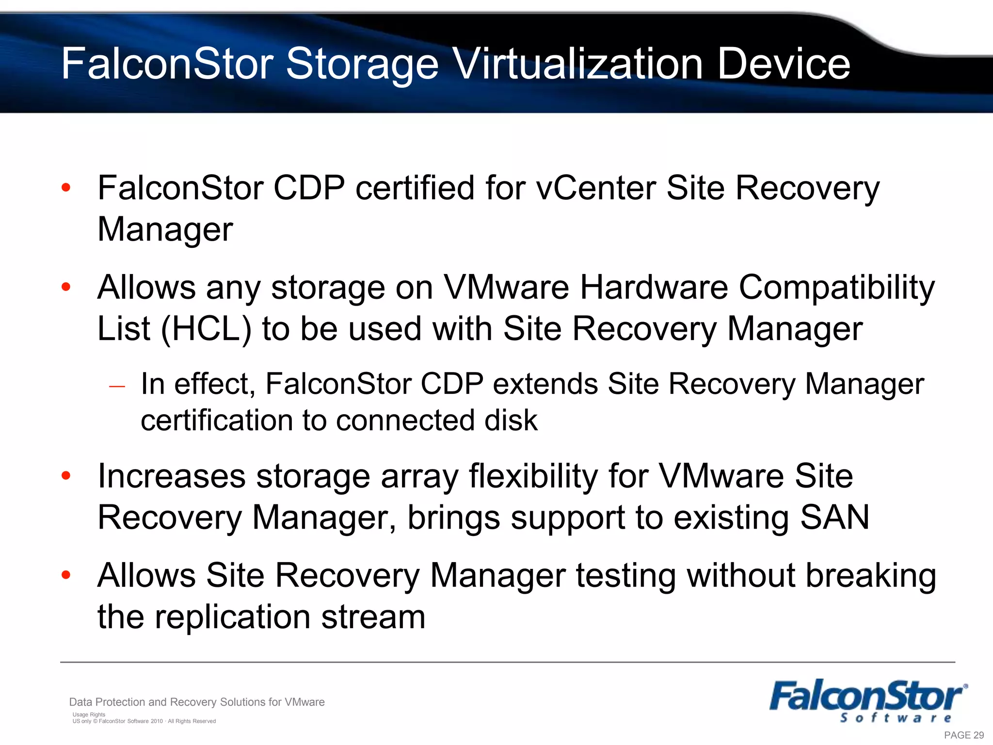 Provides automation of DR testing