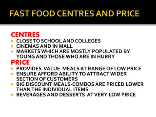 growth of fast food in india | PPTX