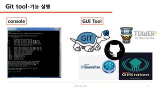 made by jylee 9
Git tool-기능 실행
console GUI Tool
 