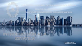 UNIVERSIDAD NACIONAL DE SAN AGUSTIN DE AREQUIPA
FACULTAD DE: INGENIERIA CIVIL
DEPARTAMENTO ACADEMICO DE INGENIERIA SANITARIA
 