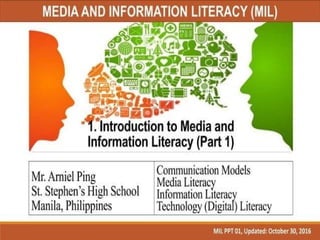 Medial and Information Literacy Senior High School HUMSS | PPTX
