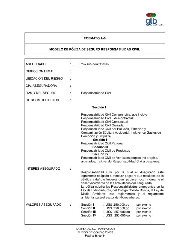 001 pliego de condiciones gtb.ez