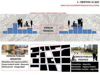 Espacios menores entre calles