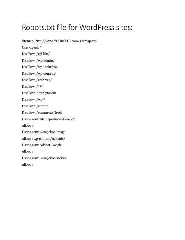 001 seo ready robots txt file for word press blogger