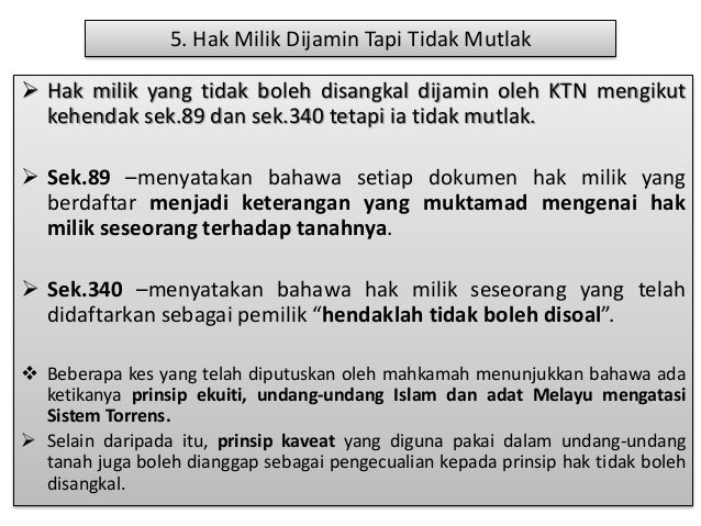 Land Law Sistem Torrens Di Malaysia