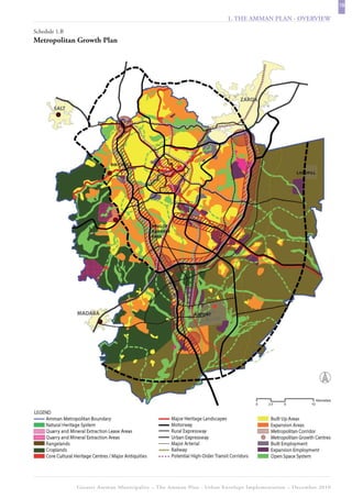 19
                                                                     1. THE AMMAN PLAN - OVERVIEW
Schedule 1.B
Metropolitan Growth Plan




               Greater Amman Municipality – The Amman Plan - Urban Envelope Implementation – December 2010
 
