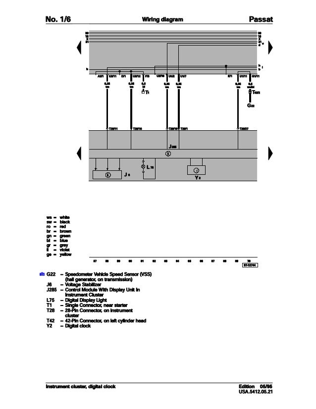 001 Volkswagen Passat Official Factory Repair Manual Wiring Diagrams