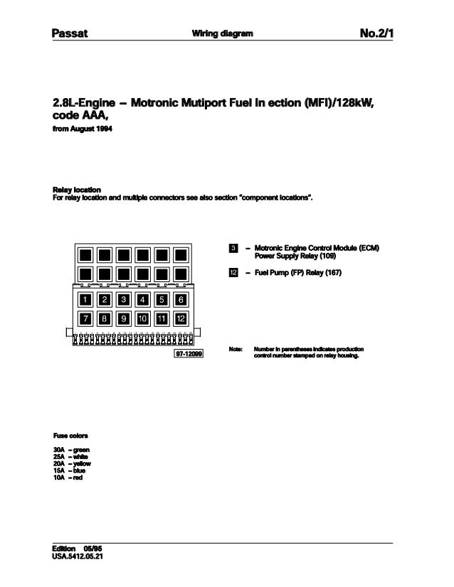 001 Volkswagen Passat Official Factory Repair Manual Wiring Diagrams