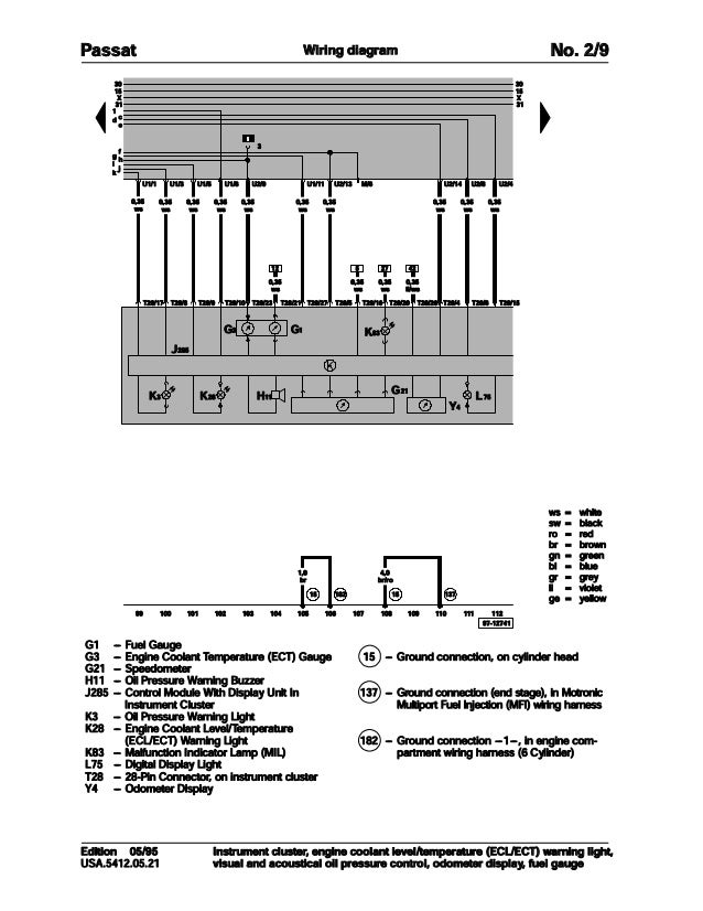 001 volkswagen passat official factory repair manual (wiring diagrams…