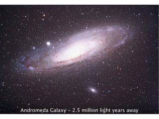 Andromeda Galaxy - 2.5 million light years away
 