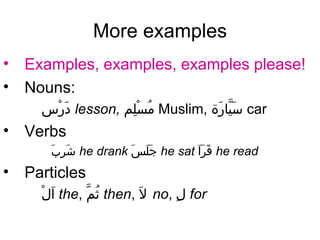 001 Words In Arabic | PPT