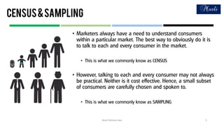 Census&sampling
Murli Mohan Rao 2
•
•
•
•