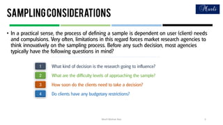 Samplingconsiderations
•
Murli Mohan Rao 5
