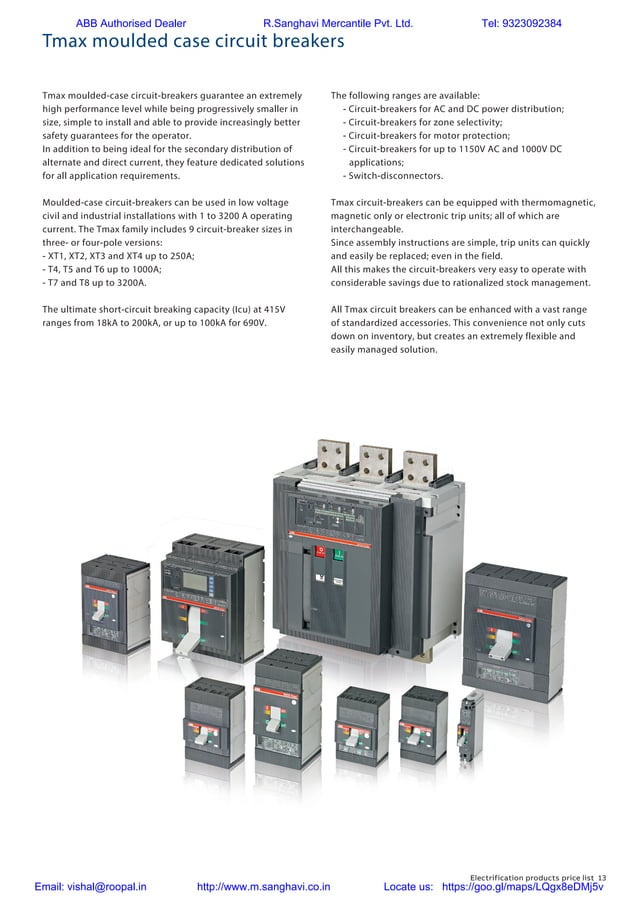 ABB Switchgear Price list002 PDF