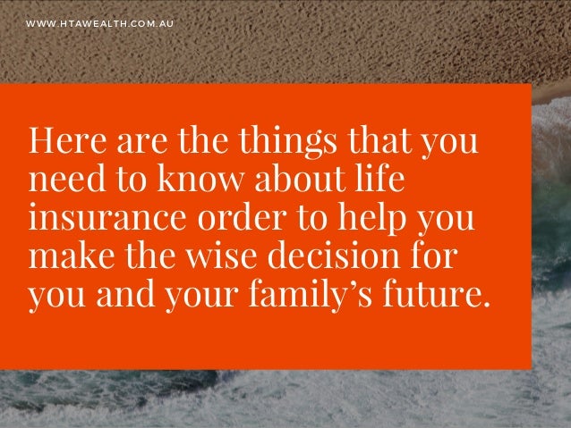 Important Things You Need To Know About Life Insurance