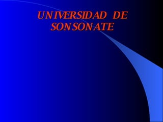 UNIVERSIDAD  DE SONSONATE 