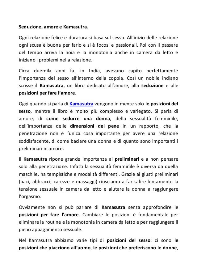 Seduzione Amore E Kamasutra