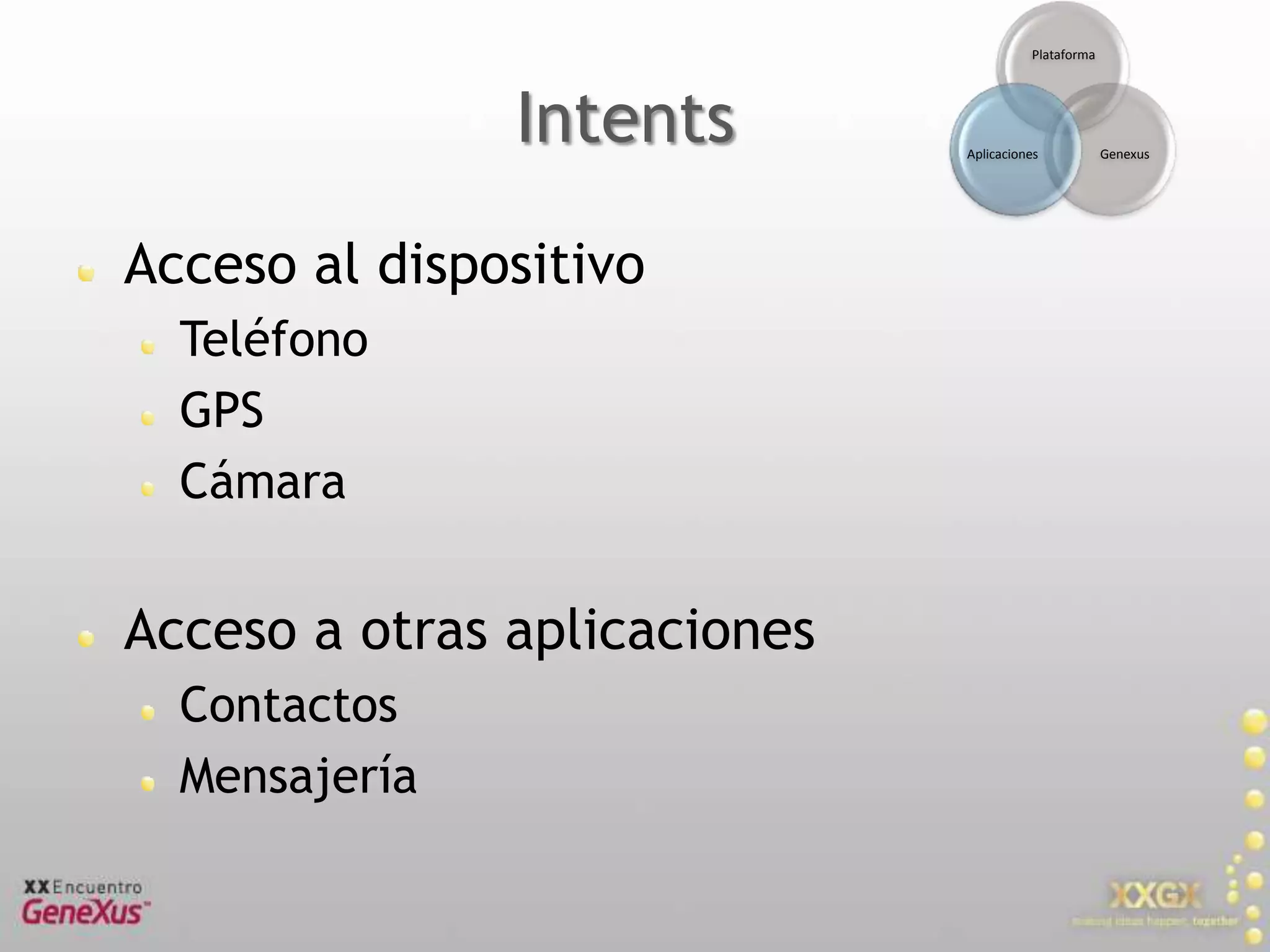 Content ProvidersCaching and Storage LocalCRUD operationsAcceso a SqlLite