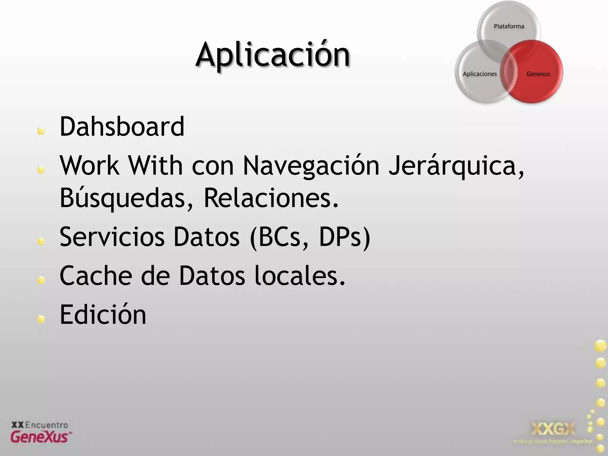 Generador SmartDevicesBasado en PatronesSiguiendo guías de la plataformaEspecifico para la plataformaUtilizando recursos del dispositivo