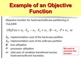 Example of an Objective Function We want to minimize this function 