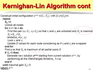 Kernighan-Lin Algorithm cont 