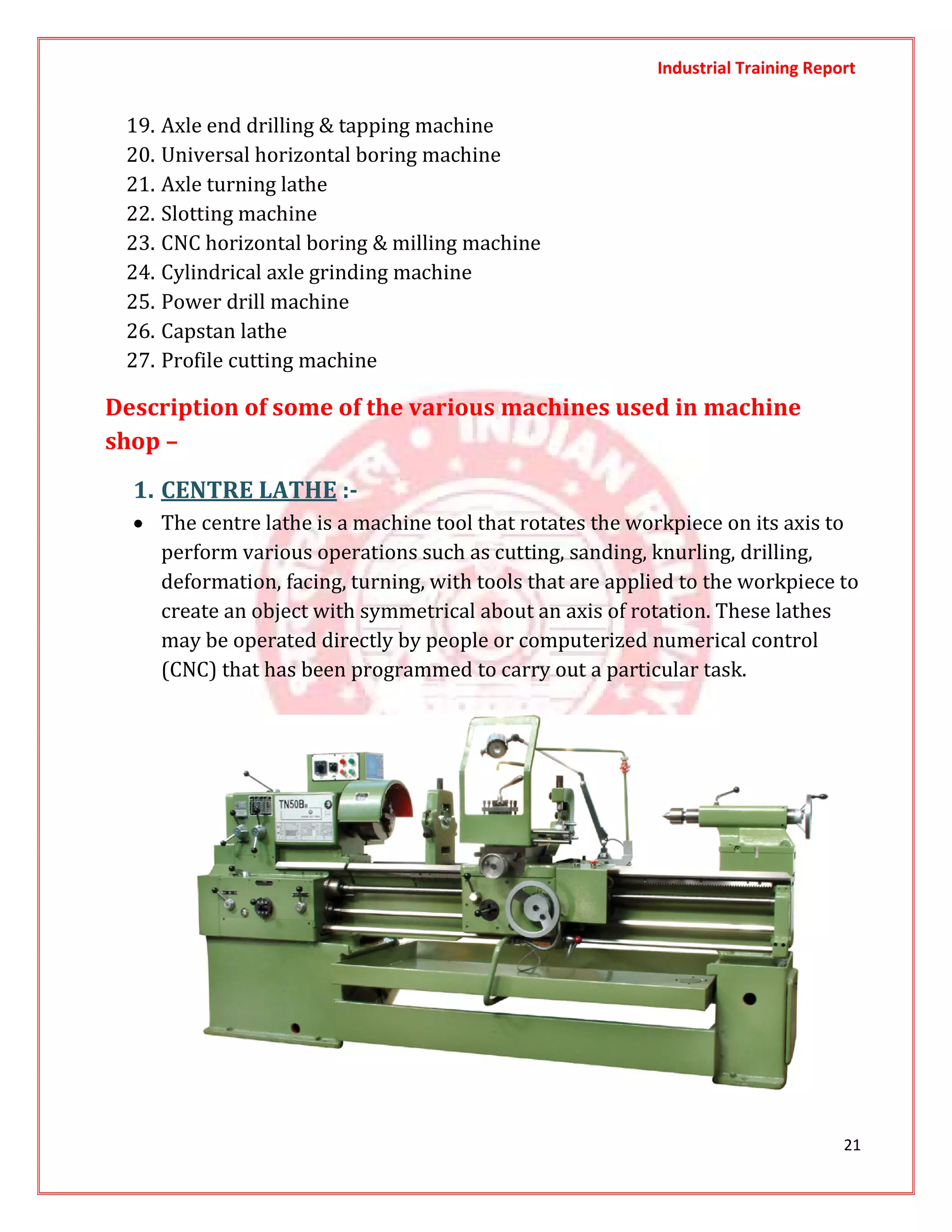 Training report | PDF