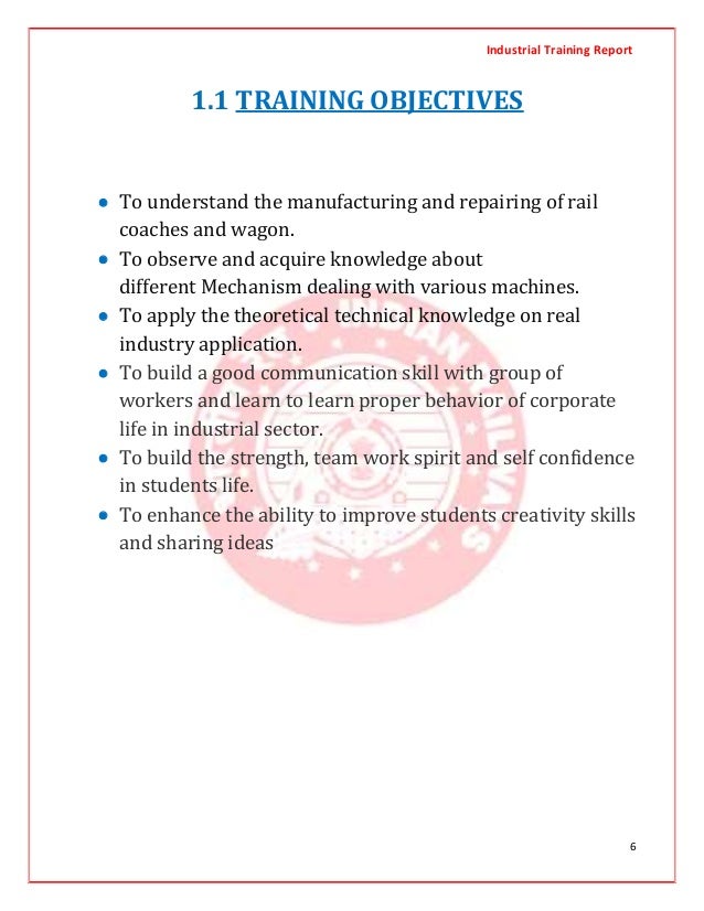 Training report