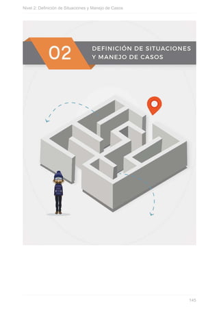 Nivel 2: Definición de Situaciones y Manejo de Casos
145
 