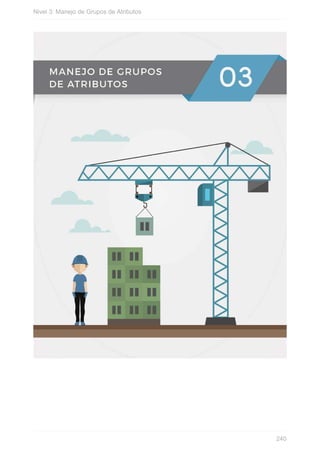 Nivel 3: Manejo de Grupos de Atributos
240
 