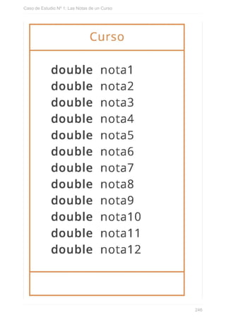 Caso de Estudio Nº 1: Las Notas de un Curso
246
 