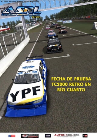 FECHA DE PRUEBA
TC2000 RETRO EN
RÍO CUARTO
 