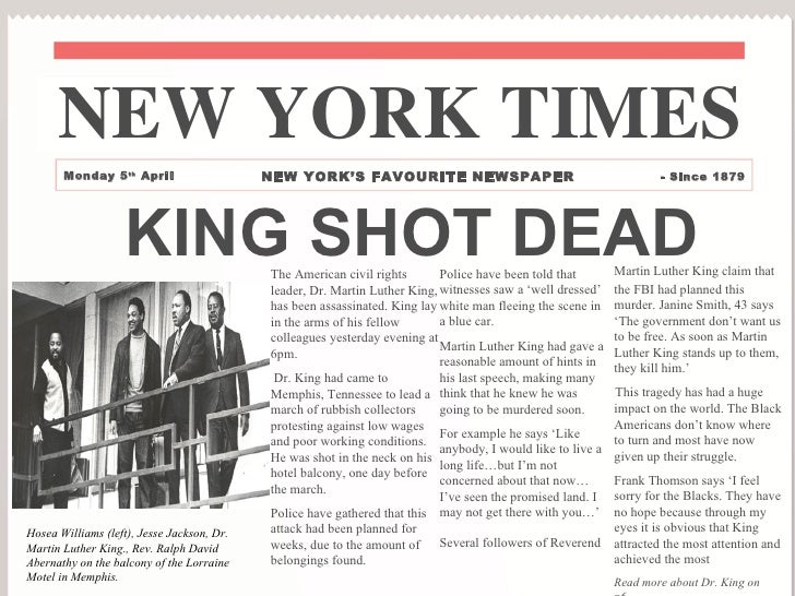 Martin luther king news