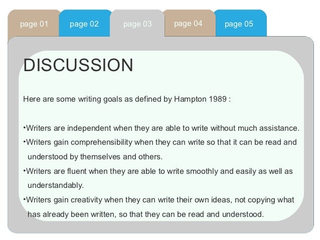 Writing skill definition