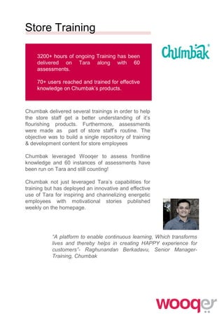 store training chumbak | PDF