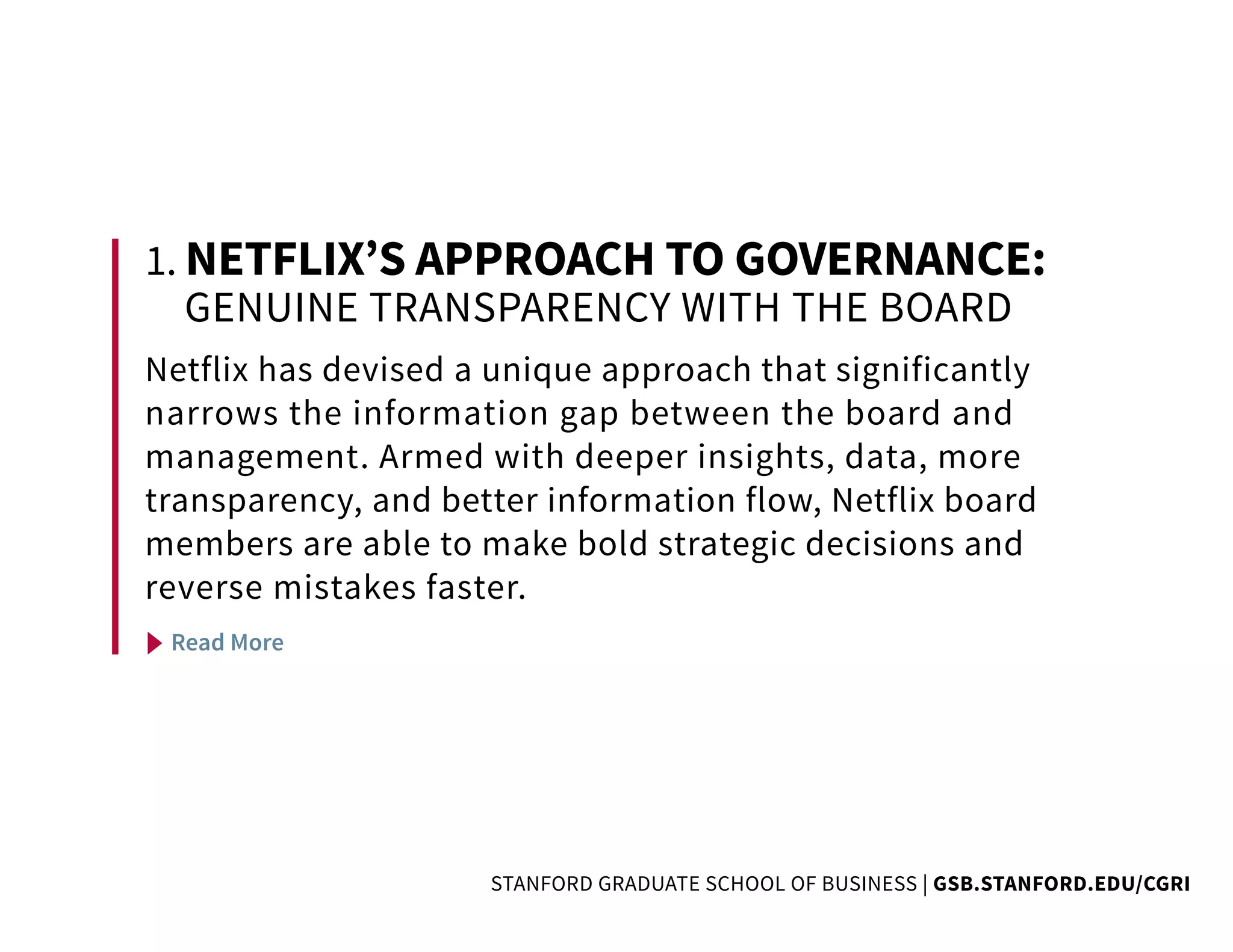 BUILDING A BETTER BOARDROOM FIVE EXAMPLES OF HOW TRANSPARENCY, DATA ...
