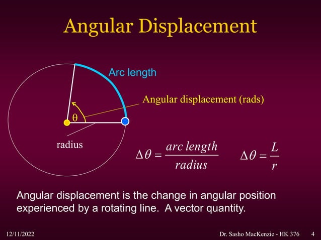 002 Angular Kinematics.ppt | Physics | Science