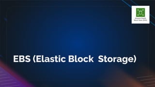 EBS (Elastic Block Storage)
 